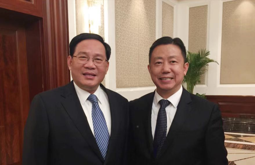 中央政治局常委、國務院總理李強與周海江合影